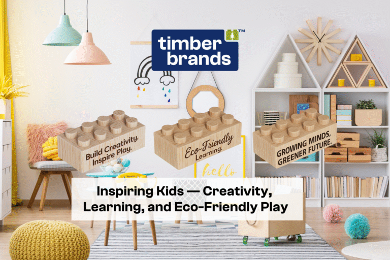 Timber Brands Kids Sets _ Sustainable Wooden Bricks for Learning & Play