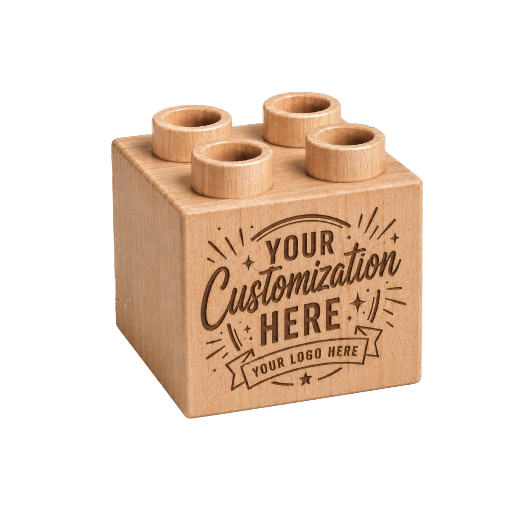 Plus 2×2 with example engraving — personalize with your own text or artwork