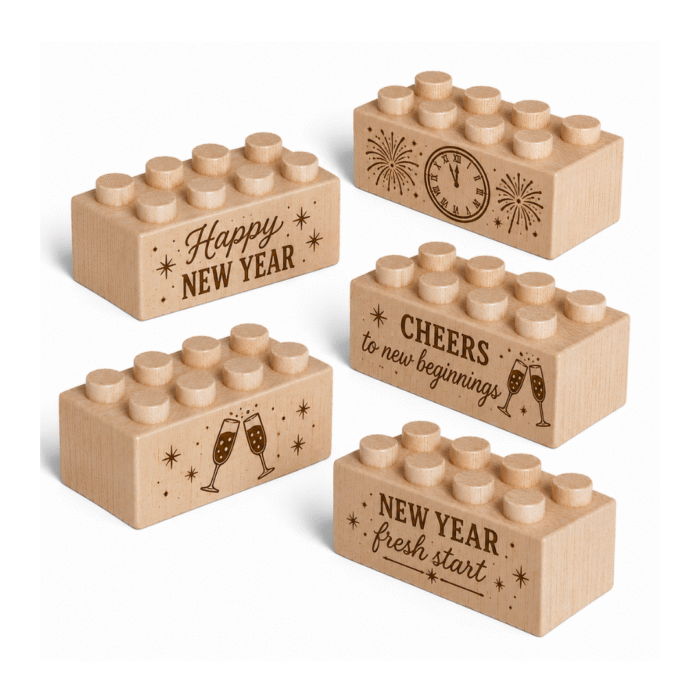 Wood Brick Set New Year Classic – Standard Size Wood Brick Set New Year Classic – Standard Size