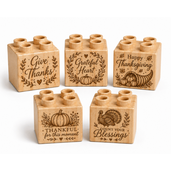 Wood Brick Set Thanksgiving Gratitude – Plus Size Wood Brick Set Thanksgiving Gratitude – Plus Size