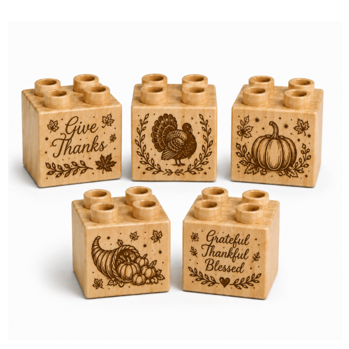 Wood Brick Set Thanksgiving Harvest – Plus Size Wood Brick Set Thanksgiving Harvest – Plus Size