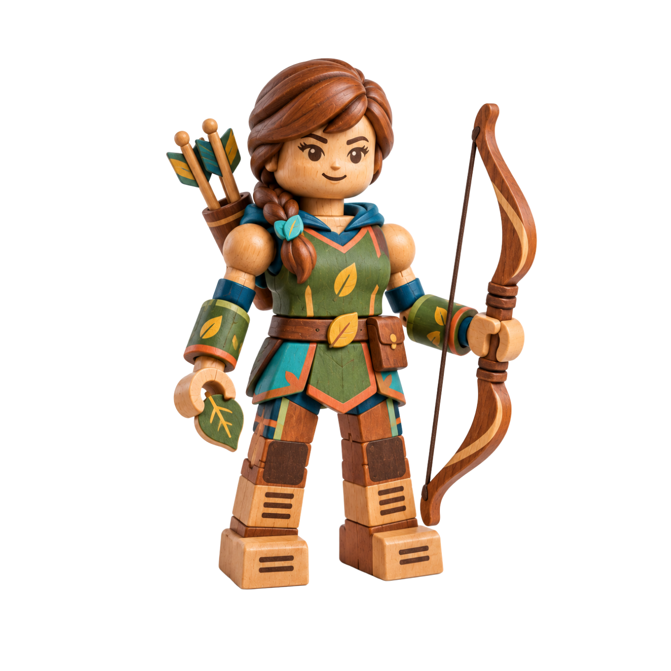 Briar, a wooden character wearing an archer outfit with a bow and quiver.
